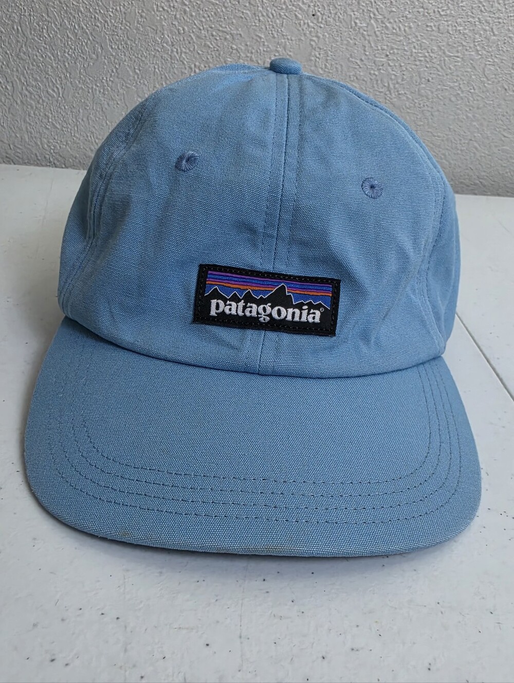 Patagonia Label Trad Cap Hat Blue One Size Blue Adjustable Organic Cotton